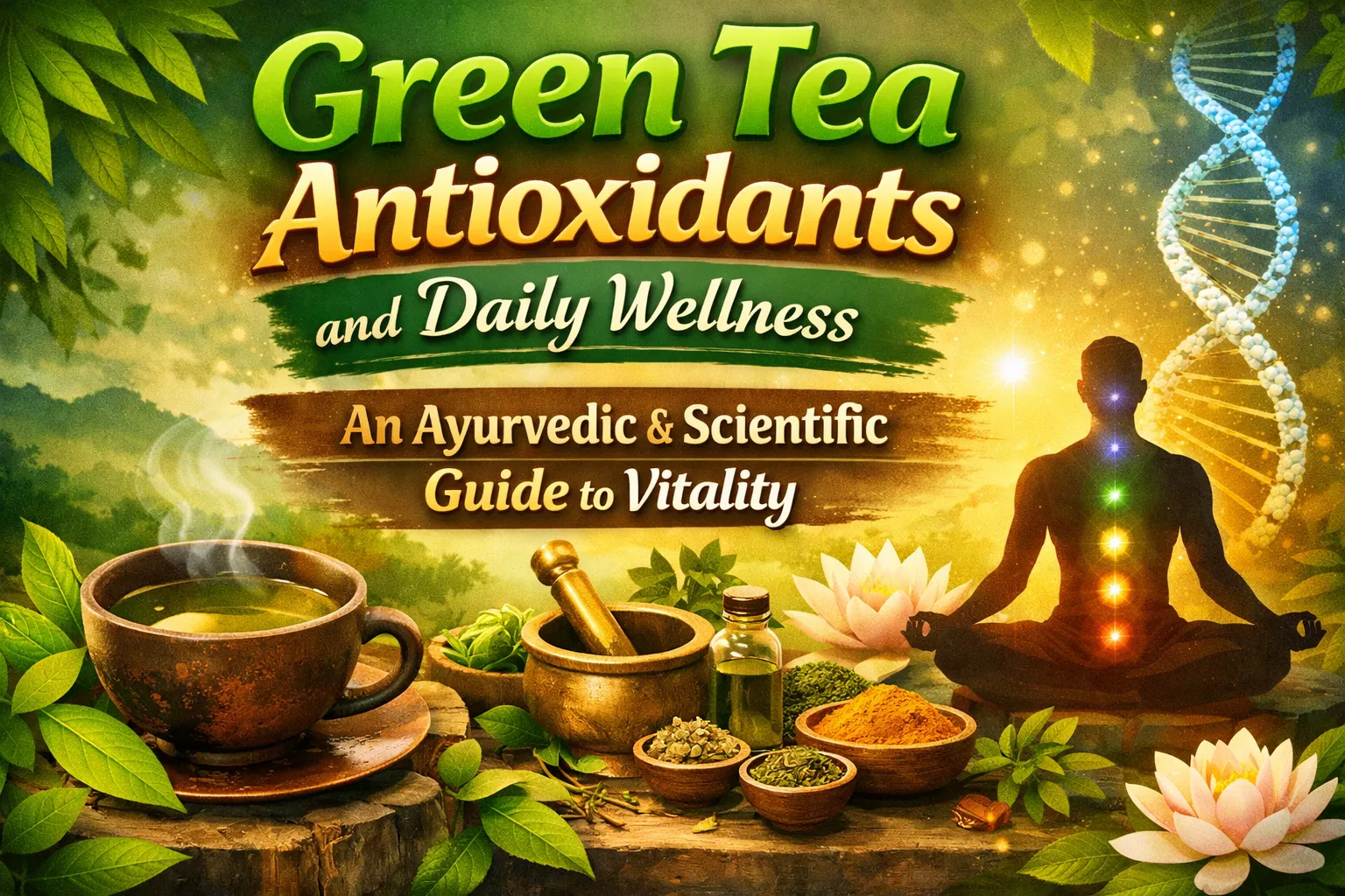 Green Tea Antioxidants and Daily Wellness: An Ayurvedic and Scientific Guide to Vitality