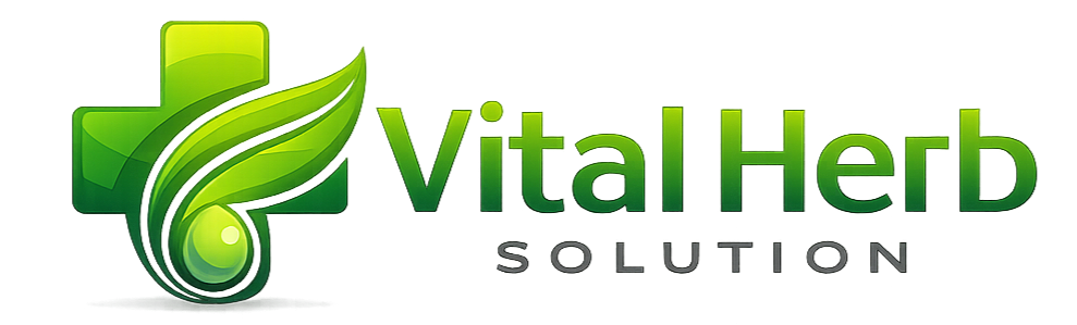 Medical symbol and vital herb solution