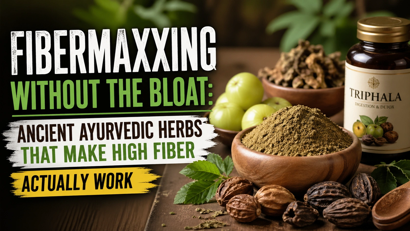 Fibermaxxing Without the Bloat: Ancient Ayurvedic Herbs That Make High Fiber Actually Work